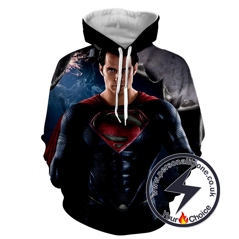 Superman Man Of Steel - Superman Sweat Shirt - Superman Hoodies